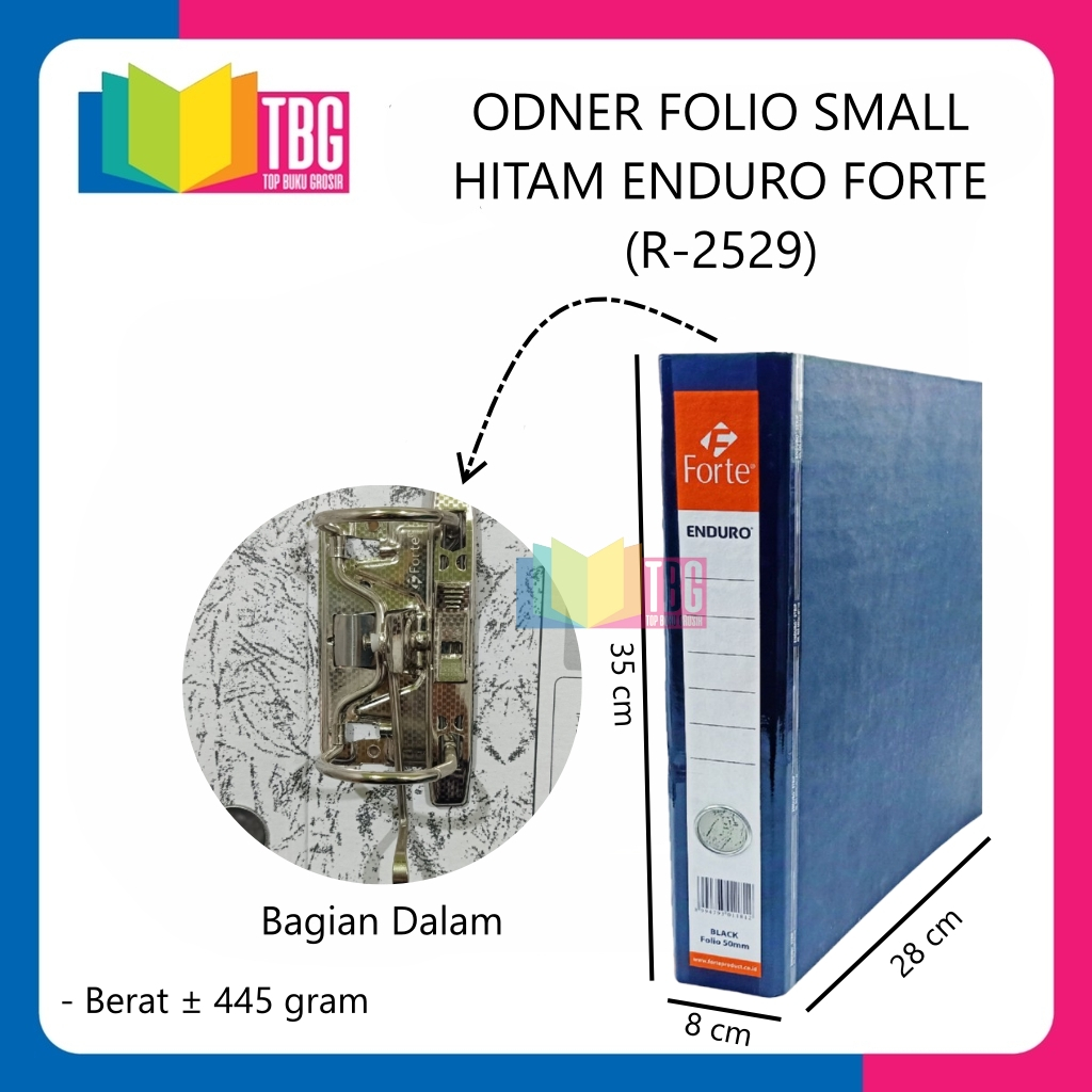 

1PCS ODNER SMALL FOLIO HITAM ENDURO FORTE/ ORDNER ORGANIZER (R-2529)