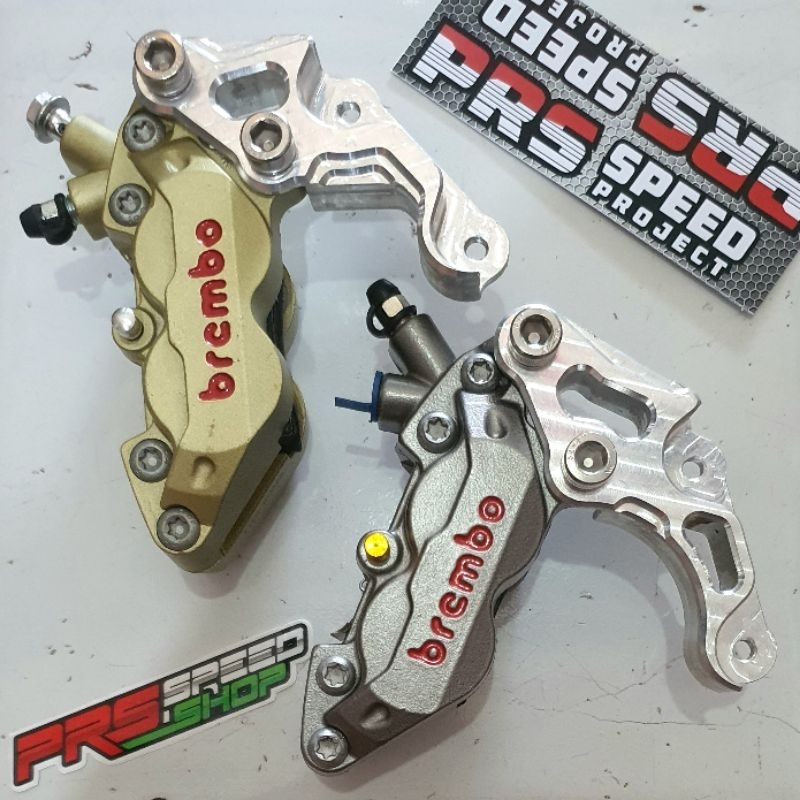 braket kaliper brembo satria 2tak hiu lumba 300mm 320mm depan 300 320