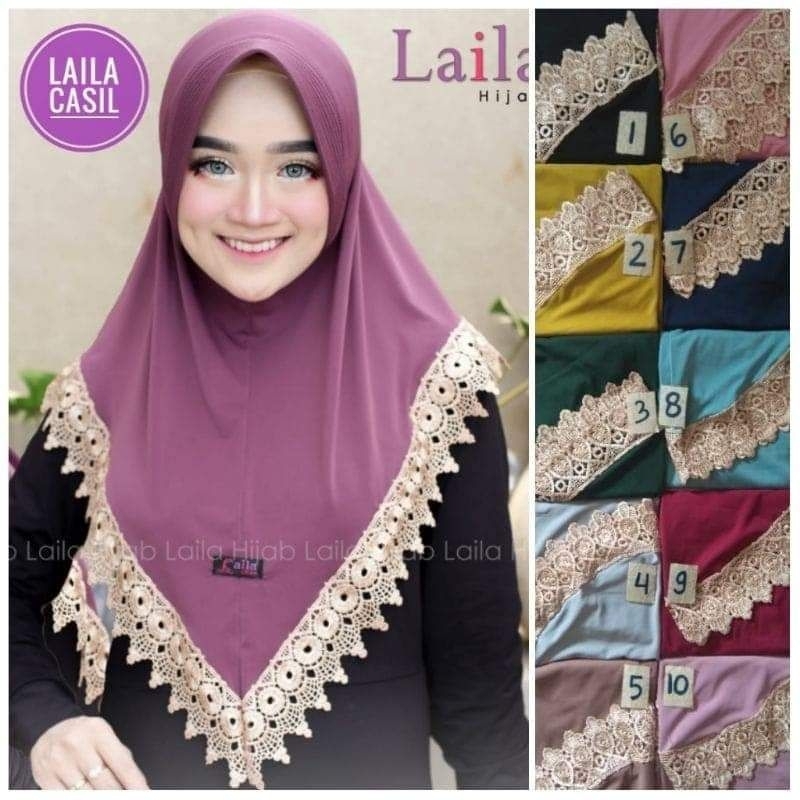 HIJAB CASIL INSTAN ORIGINAL LAILA HIJAB || HIJAB INSTAN RENDA CASIL || HIJAB RENDA PAD ANTEM