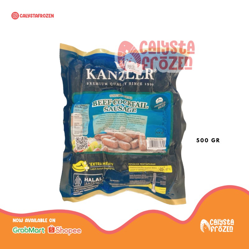 

Kanzler beef coctail sausage 500gr