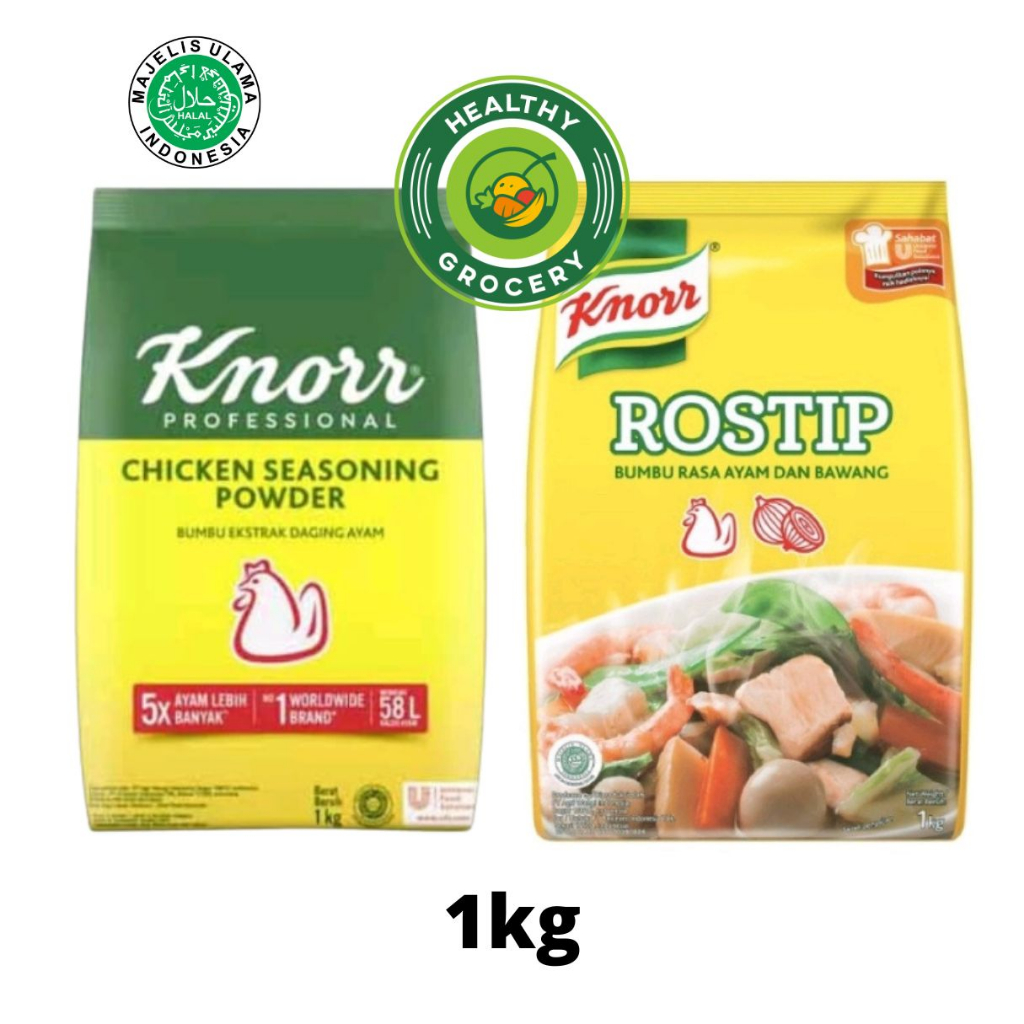 

Knorr Rostip 1kg / Bumbu Rasa Ayam Dan Bawang / Knorr Chicken Seasoning 1kg