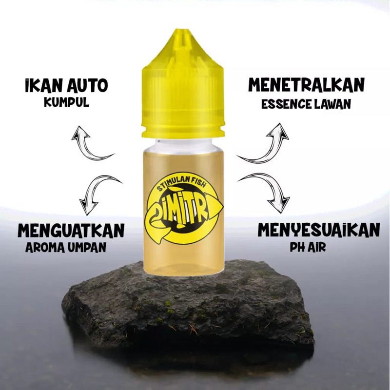 ESSEN ESEN ESSENCE STIMULANT FISH DIMITRI 30 ML ORIGINAL | ESSEN IKAN MAS NILA LELE PATIN BAWAL | UM