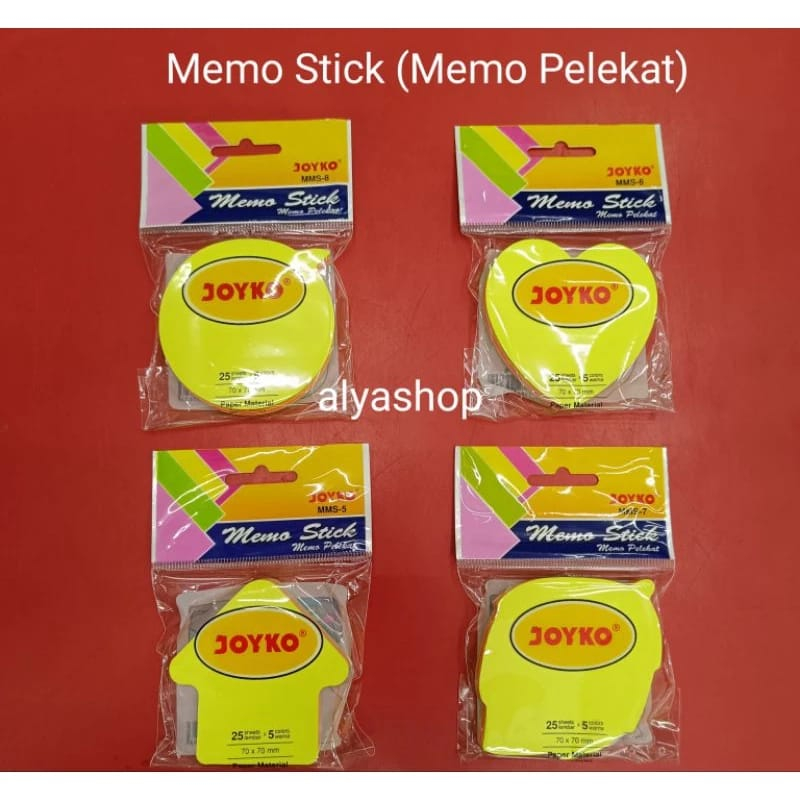 

Memo Stick - Memo Pelekat Joyko MMS-5 MMS-6 MMS-7 MMS-8