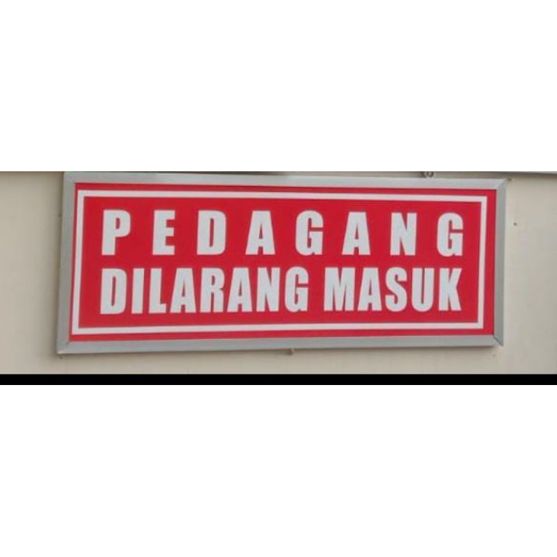 papan nama outdoor besi dan plat