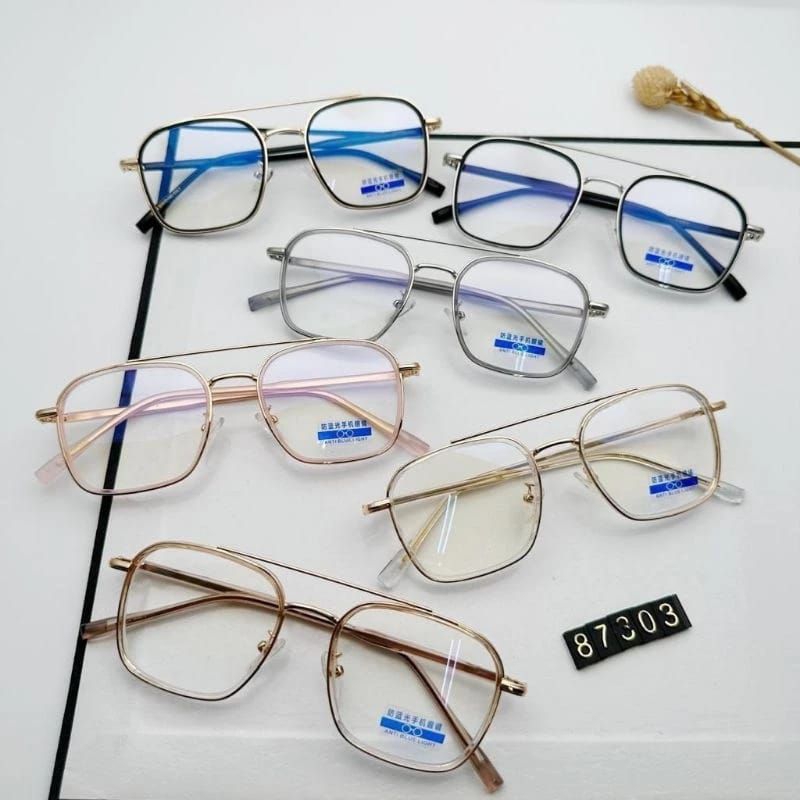 kacamata aviator photocromic lensa normal minus