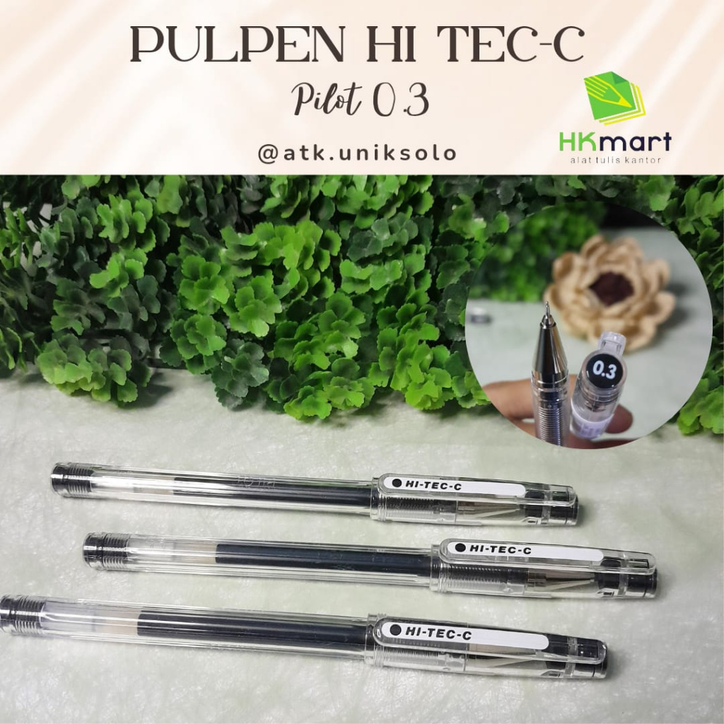 

PULPEN MURAH HI-TEC-C PILOT 0.3 (SATUAN)