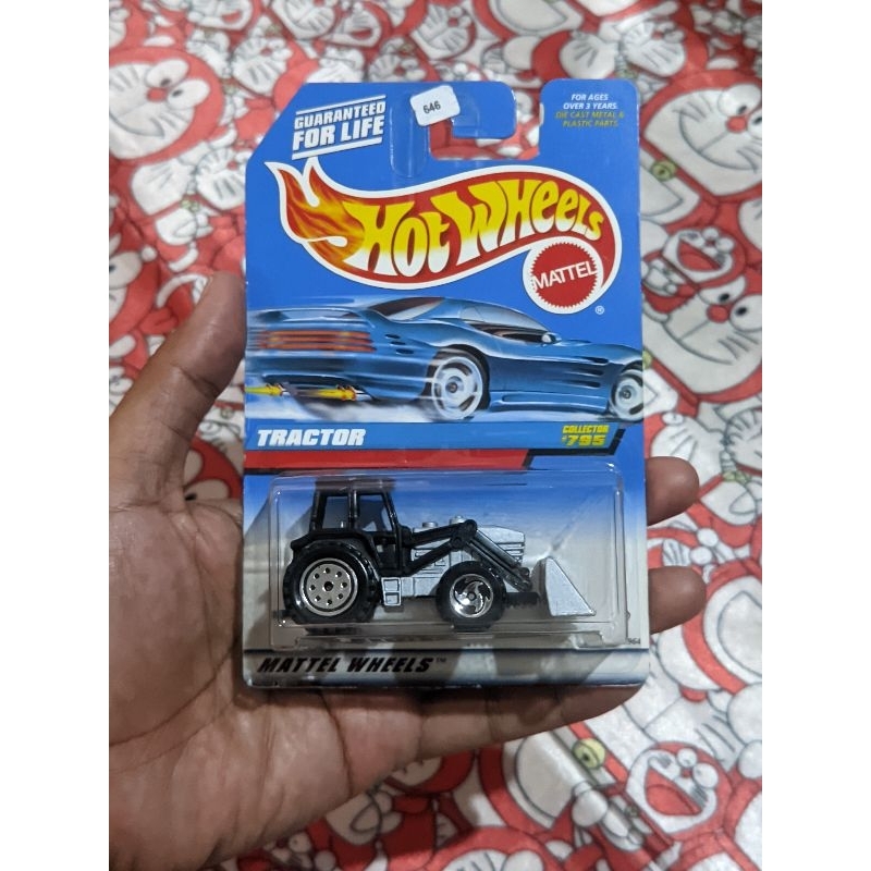 hotwheels hw diecast replika tractor abu hitam