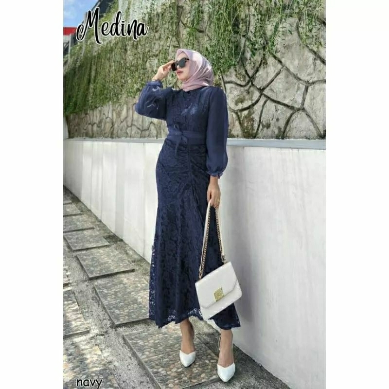 MEDINA DRESS SERUT/DRESS MERMAID/DRESS DUYUNG/GAMIS DUYUNG/DRESS WISUDA/DRESS LAMARAN/DRESS BRIDESMA