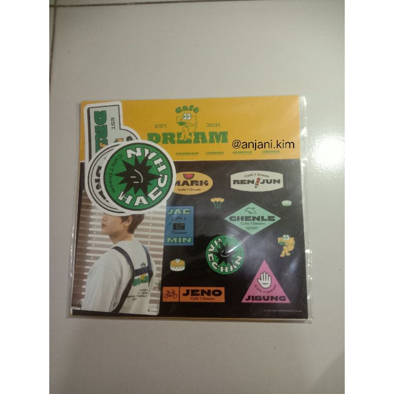 (Ready, Sealed) Luggage Sticker Cafe Haechan NCT Dream