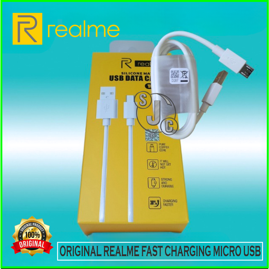 Kabel Data Realme 5 5i Realme 5s ORIGINAL 100% Micro USB