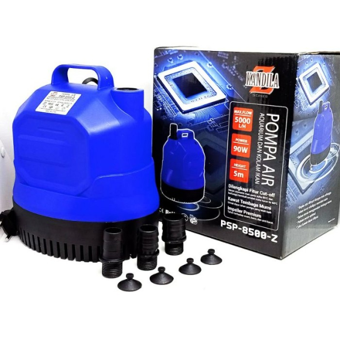 Pompa celup air kolam hidroponik naik 5 meter Kandila PSP 8500 Z