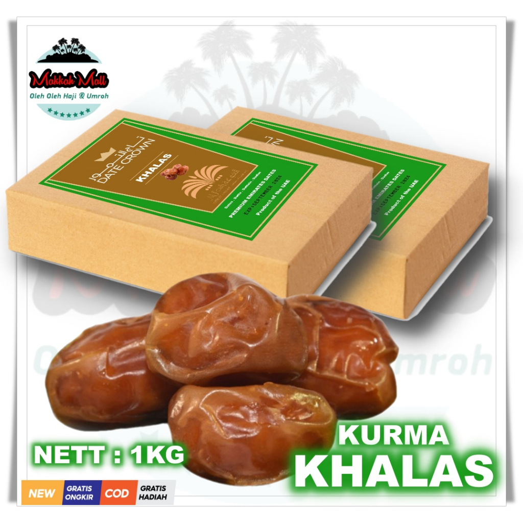 

[NEW][COD] KURMA KHALAS AL SAAD 1KG / KURMA MADU /KURMA MADINAH [KEMASAN BOX DUS]