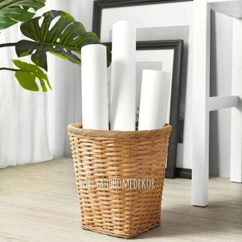 KERANJANG SAMPAH ROTAN / TEMPAT SAMPAH