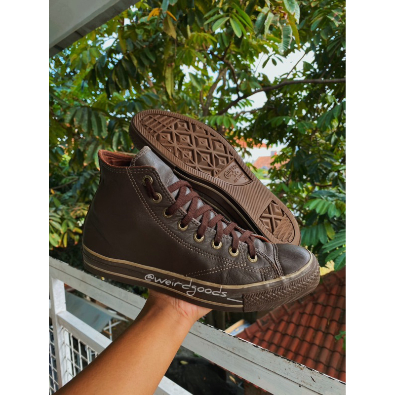 CONVERSE BROWN LEATHER SECOND