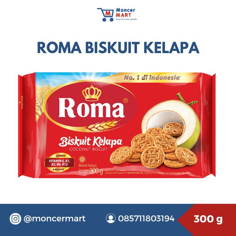 

Roma Biskuit Kelapa/Coconut Biscuit 300g