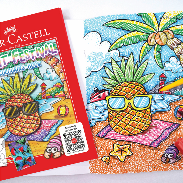 

Faber-Castell Creative Colouring Book Buku Aktivitas Anak Mewarnai Kertas Tebal