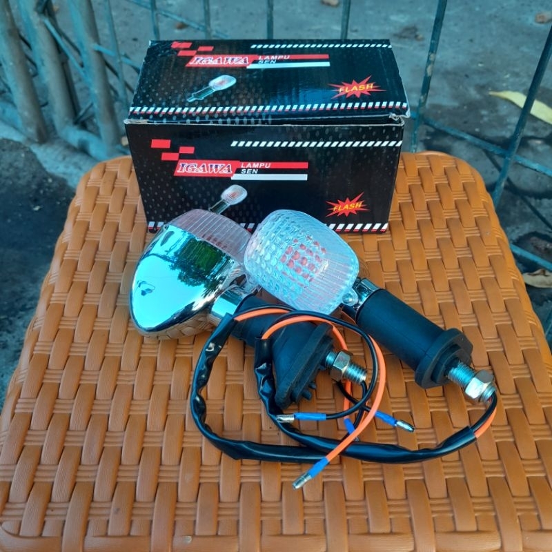 lampu sein ninja r rr crom riting ninja crom universal