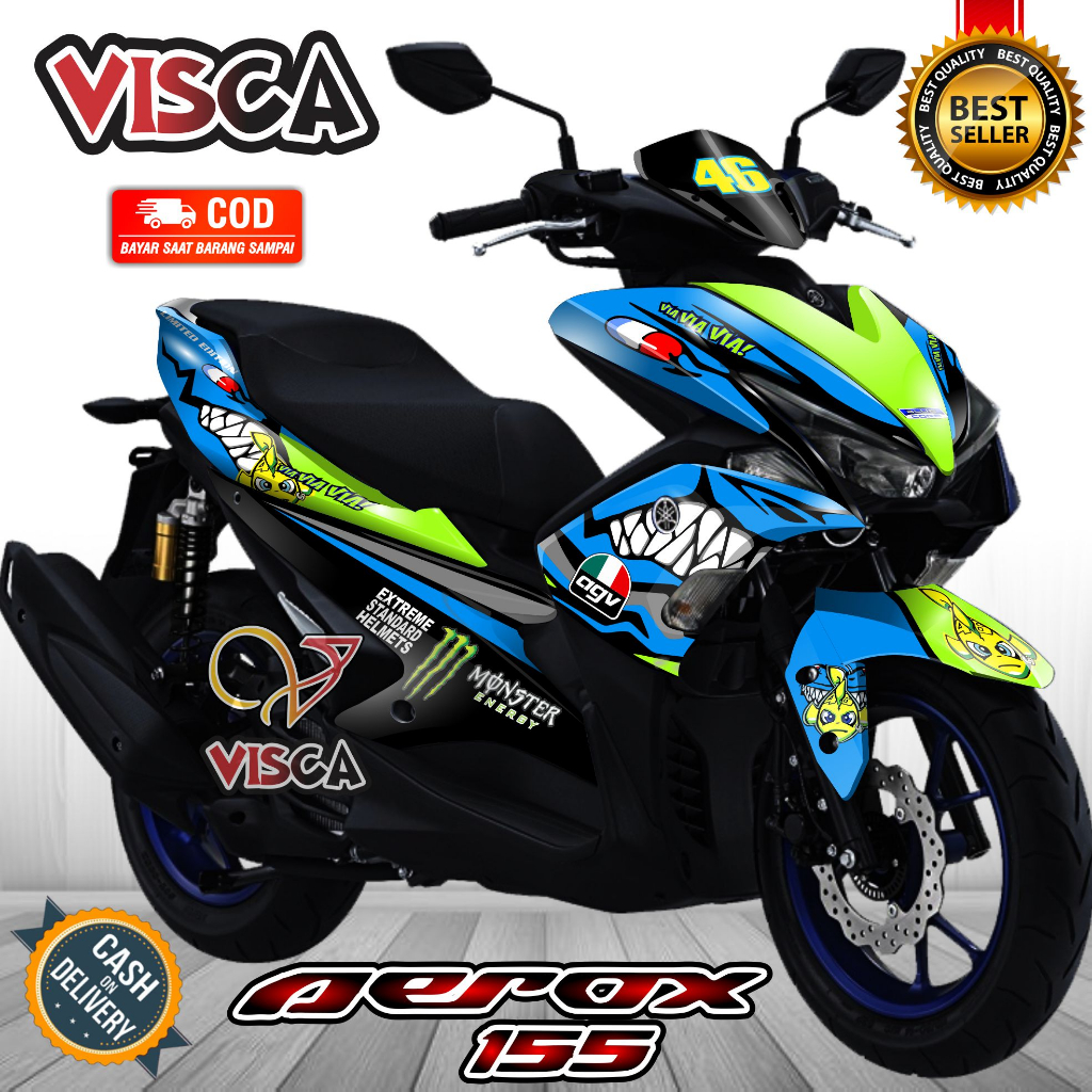 Decal Aerox 155 Old Full Body Stiker Aerox 155 Old Keren Striping Aerox 155 Old Variasi Decal Hologr