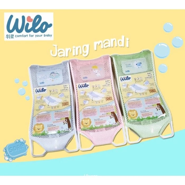 Jaring Mandi Anak Bayi Wilo Baby Bath Support / Wilo Jaring Mandi Anak / Alas Duduk Bak Mandi