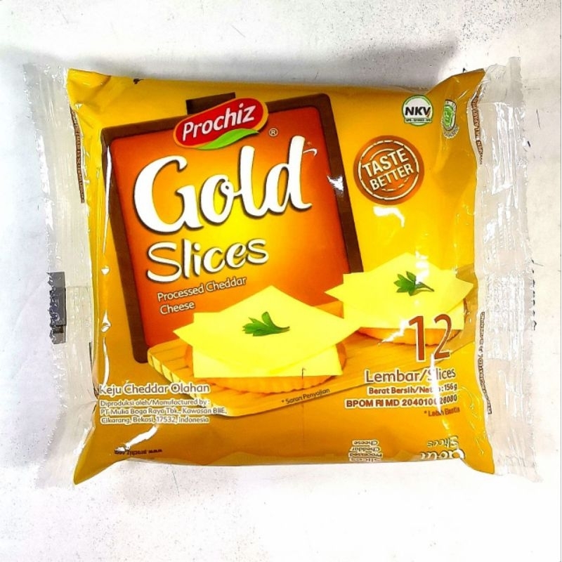 

Prochiz Gold Slices Cheddar 12 Lembar