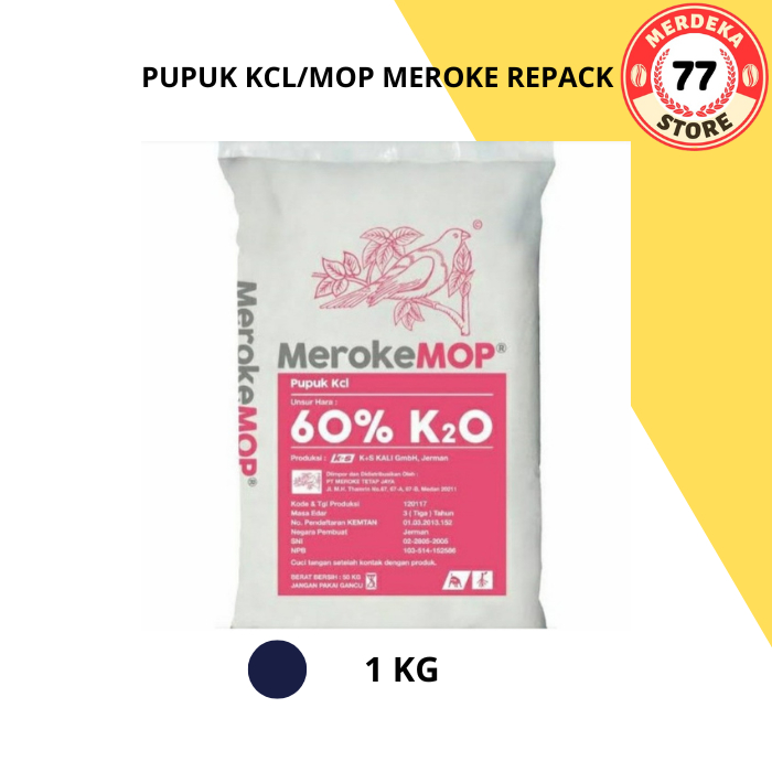 PUPUK KCL/MOP MEROKE REPACK 1 KG