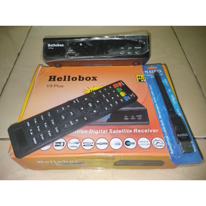 Hellobox V5 Plus (Sw h6) + Dongle wifi