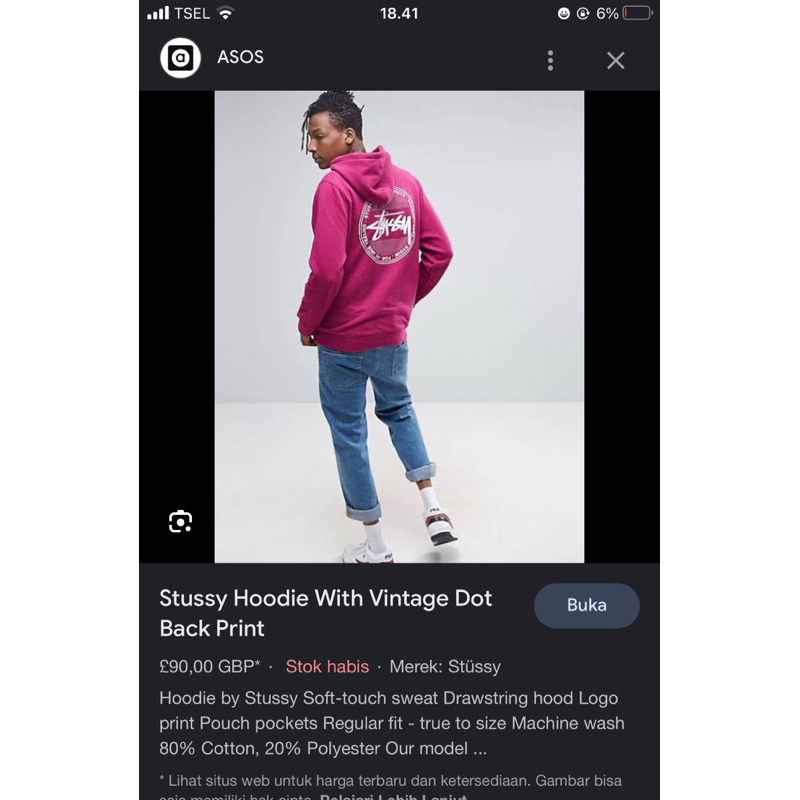 Stussy Hoodie With Vintage (TERJUAL)