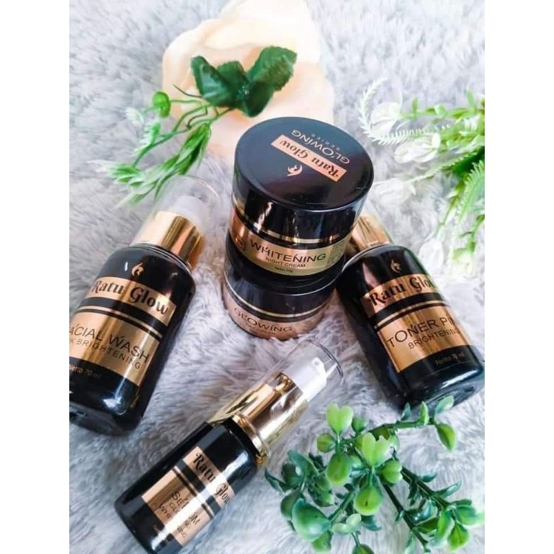 CREAM UNTUK FLEK HITAM & JERAWAT MEMBANDEL RATU GLOW PLATINUM 1000% ORI
