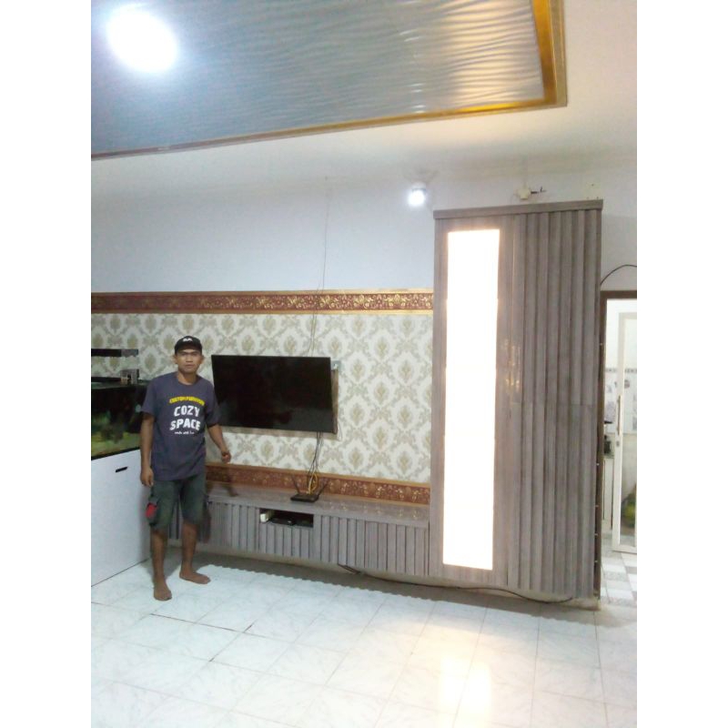 BACKDROP TV MURAH | BUFFET TV HPL| RAK TV HPL | PRASTISI PAJANGAN HPL | MEJA TV HPL |