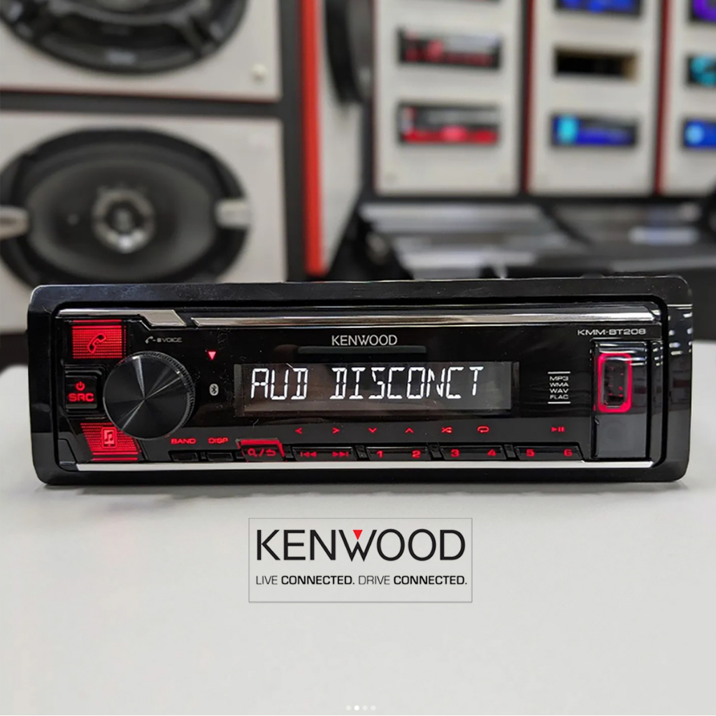 Kenwood KMM BT208 DSP Processor USB AUX FLAC BT Smartphone Controller