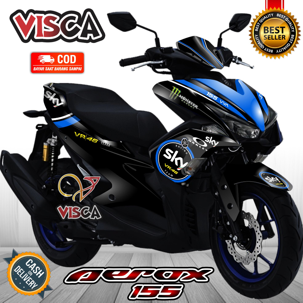 Decal Aerox 155 Old Full Body Stiker Aerox 155 Old Keren Striping Aerox 155 Old Variasi Decal Hologr