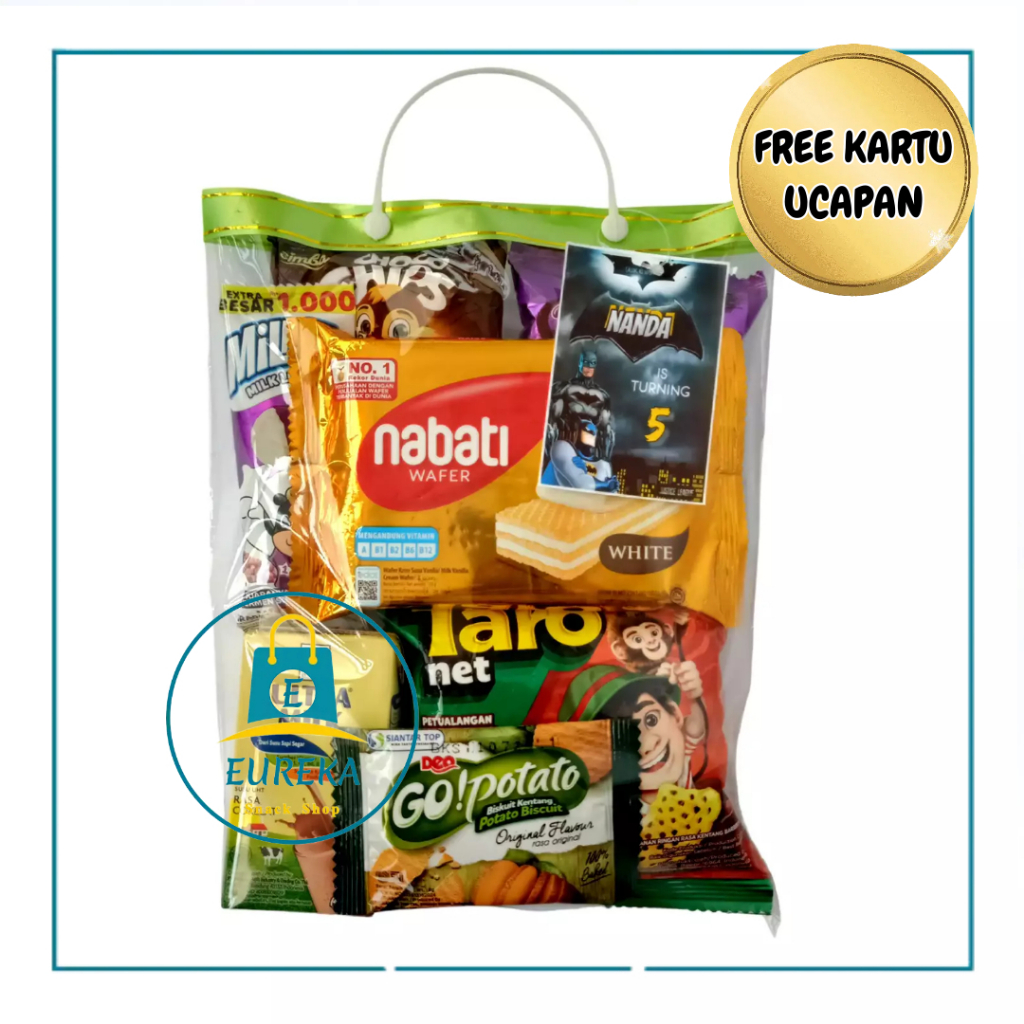 

Paket Snack Ulang Tahun Anak (Paket 11) / Paket Parcel Ulang Tahun Anak / Paket Bingkisan Ulang Tahun Anak / Paket Hampers Ulang Tahun Anak / Snack Ultah Anak / Parcel Ultah Anak / Bingkisan Ultah Anak / Hampers Ultah Anak