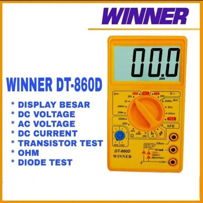Tester Digital WINNER DT-860D Multimeter Digital