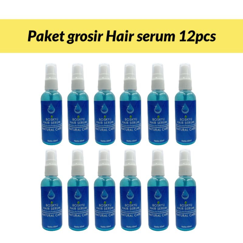 Paket usaha Hair Serum isi 12pcs termurah grosir Boskyu Hair serum murah