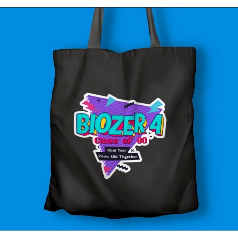 totebag kanvas hitam custom seleting