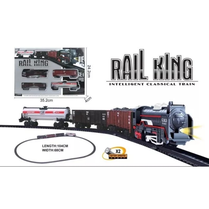 KERETA API MAINAN ANAK / RAIL KING TRAIN / KERETA KLASIK / CLASSIC TRAIN / SEPUR MAINAN
