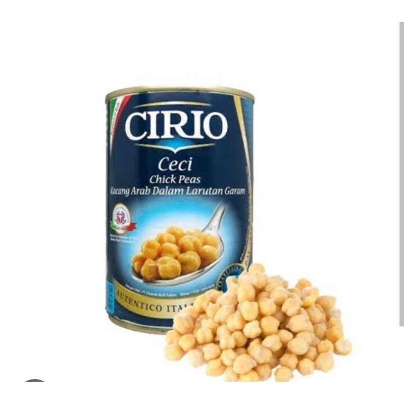 Cirio Ceci chicpeat/kacang Arab kaleng 400 gram