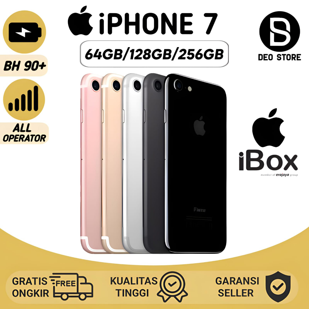 iBox iPHONE 7G 64GB/128GB/256GB SECOND 100% ORIGINAL FULLSET LIKE NEW