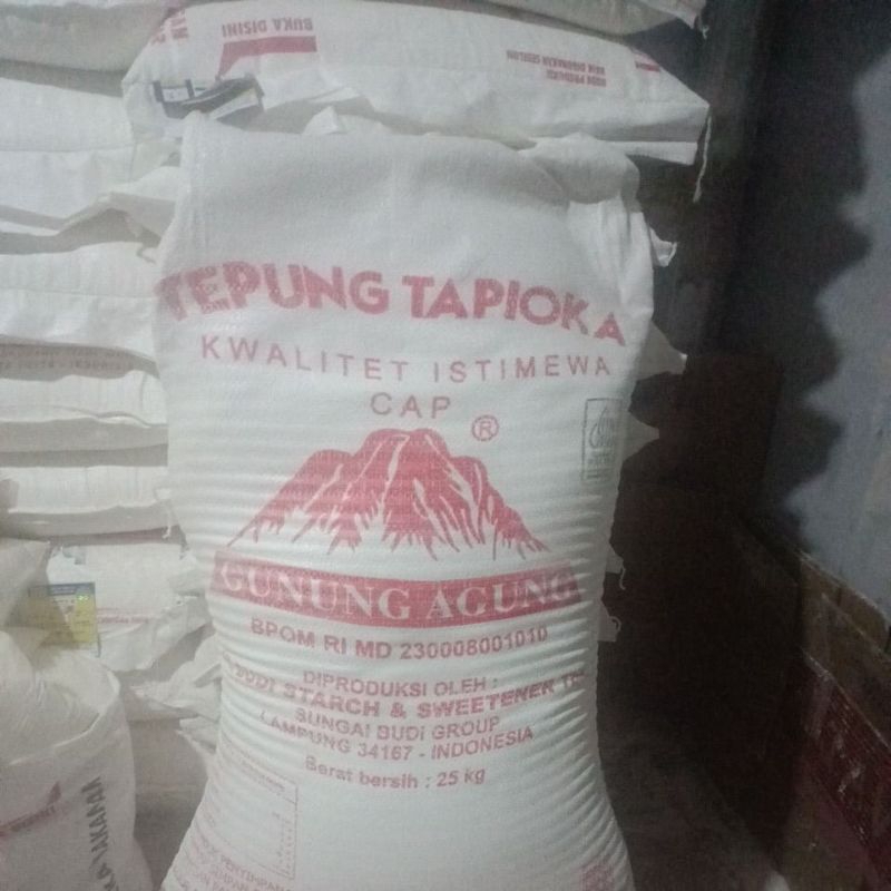 

TEPUNG TAPIOCA ( 1 KARUNG) CAP GUNUNG 1 SAK @25KG