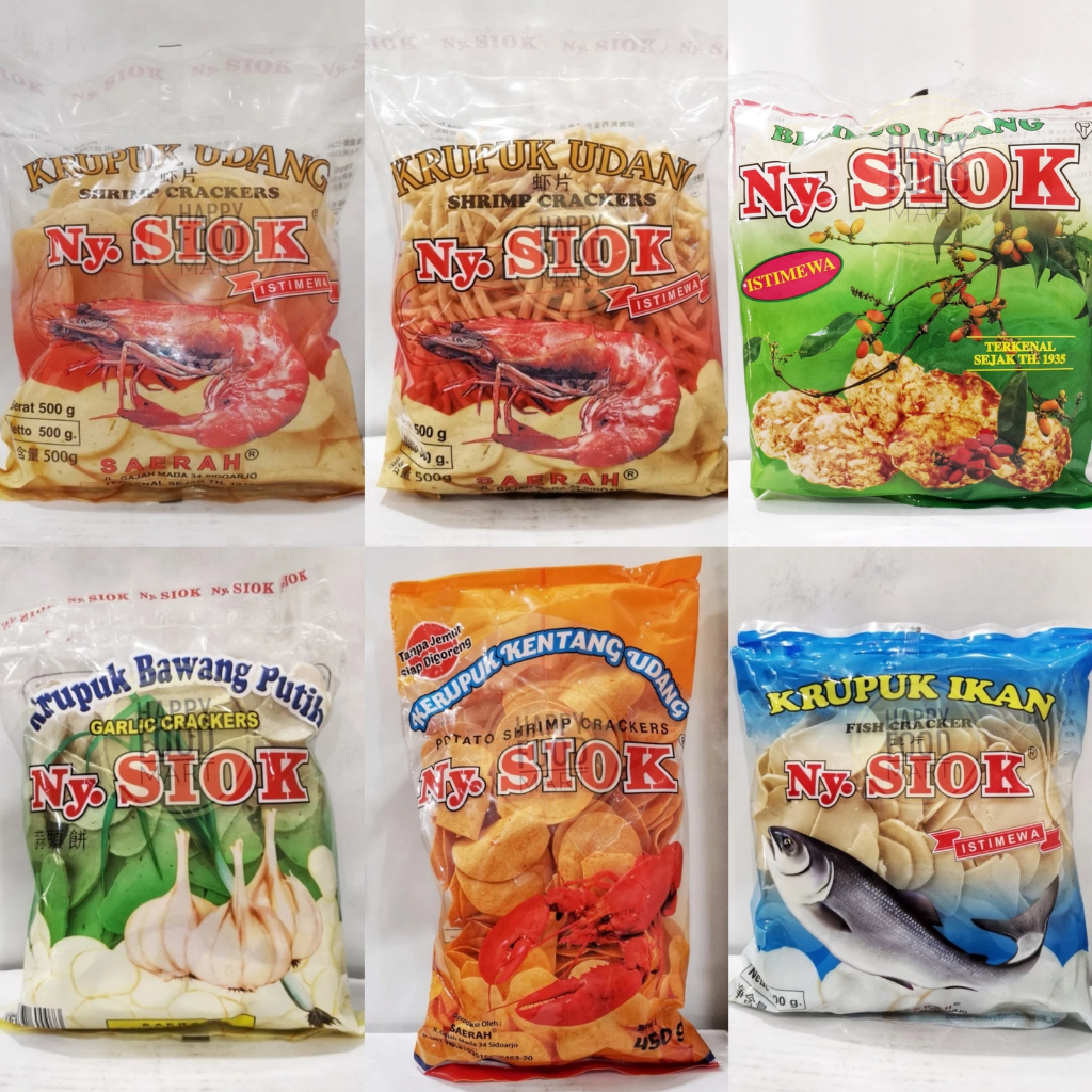 

[DISKON] KERUPUK UDANG NY SIOK 500 GRAM/SHRIMP CRACKERS/KRUPUK IKAN/BELINJO UDANG MANIS PEDAS/KERUPUK BAWANG PUTIH/KENTANG UDANG