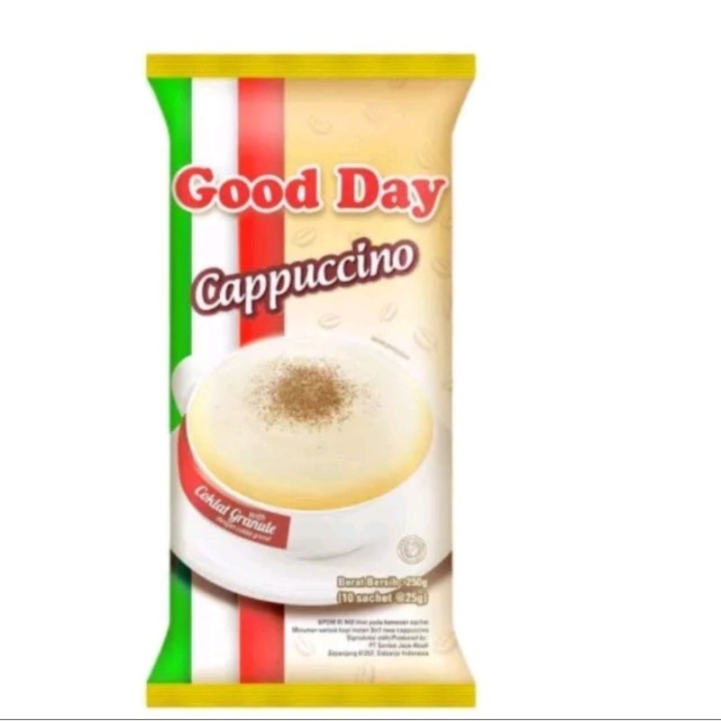 

GOOD DAY CAPUCINO KOPI INSTANT RENCENG 10 SACHET