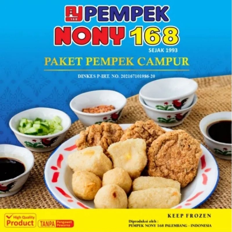 

Pempek Nony isi 30 pempek kecil (packet A) kemasan vakum