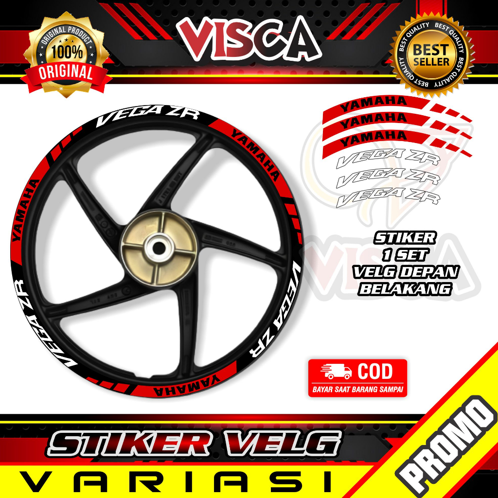 Stiker Velg List Velg Motor Stiker Velg Sticker Velg VEGA ZR