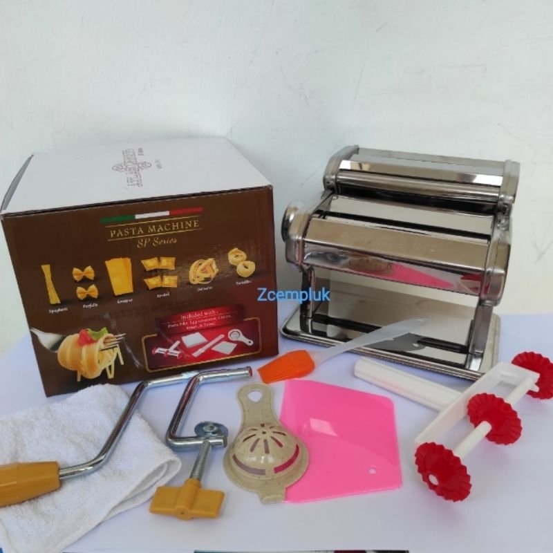 Gilingan Mie, Pasta, Kulit Pangsit Atlas Marcato Pasta Machine Model Italy