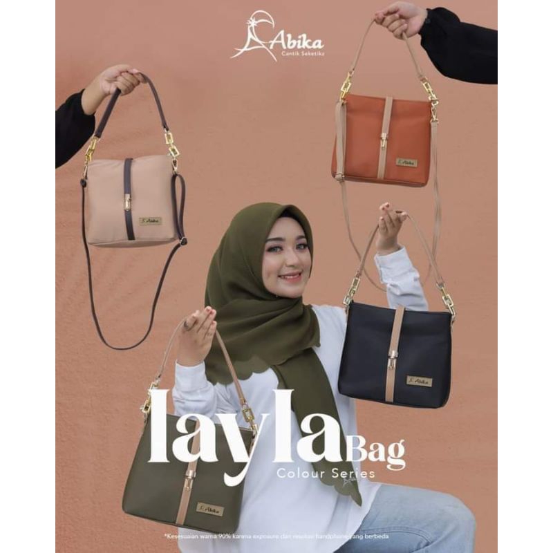 LAYLA BAG  ABIKA TAS WANITA TERBARU KEKINIAN BAHAN CHOCOLY MULTIFUNGSI SLING  SELEMPANG SLEMPANG TAL