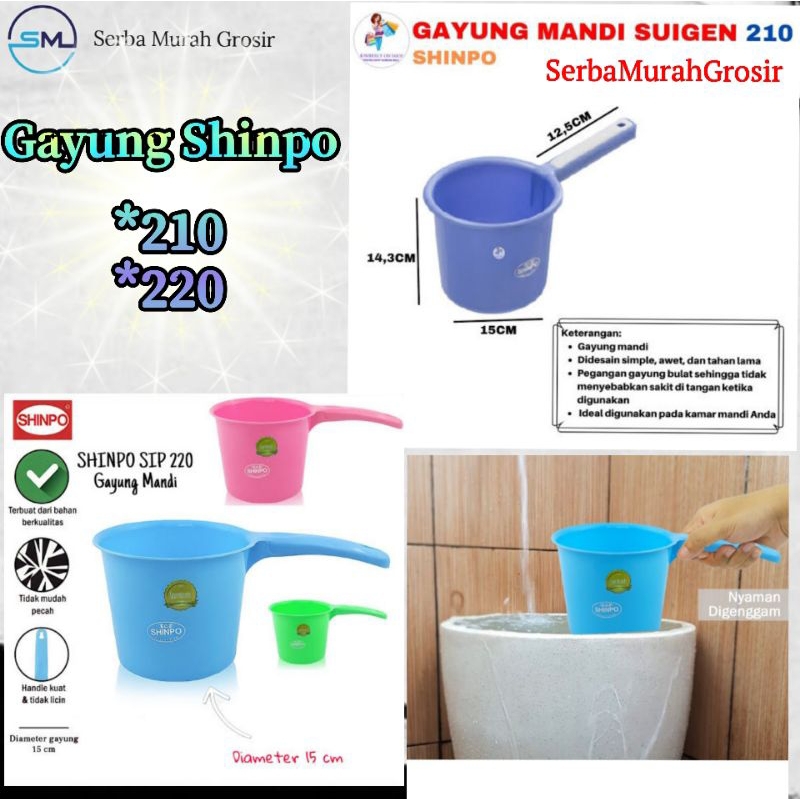 Gayung Mandi/Gayung Air/Gayung Besar/Gayung Plastik/Gayung Shinpo