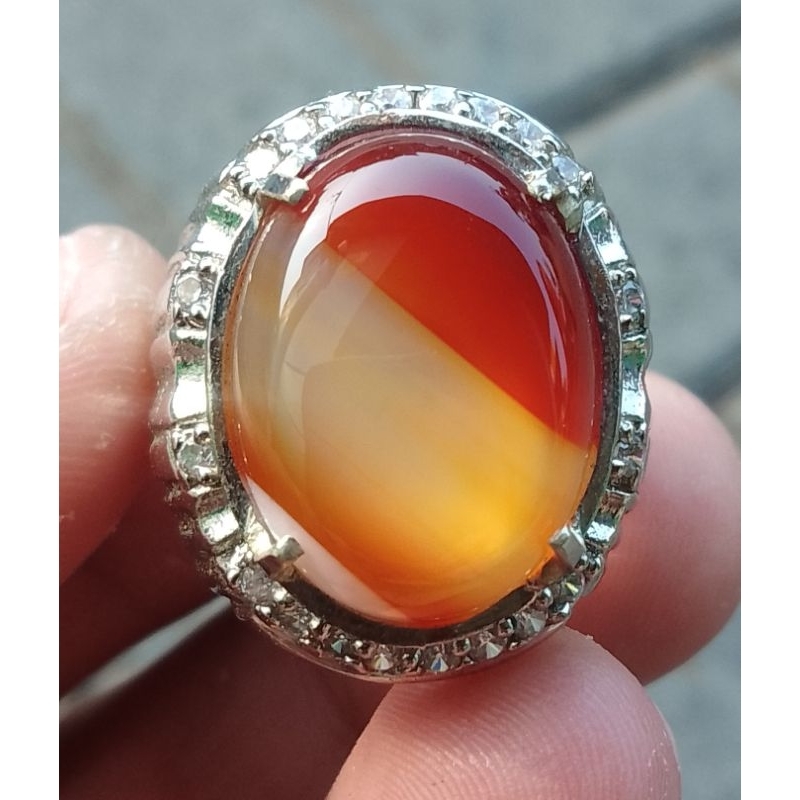 CINCIN BATU AKIK SULAIMAN MADU TREE  COLOR 100% ORIGINAL