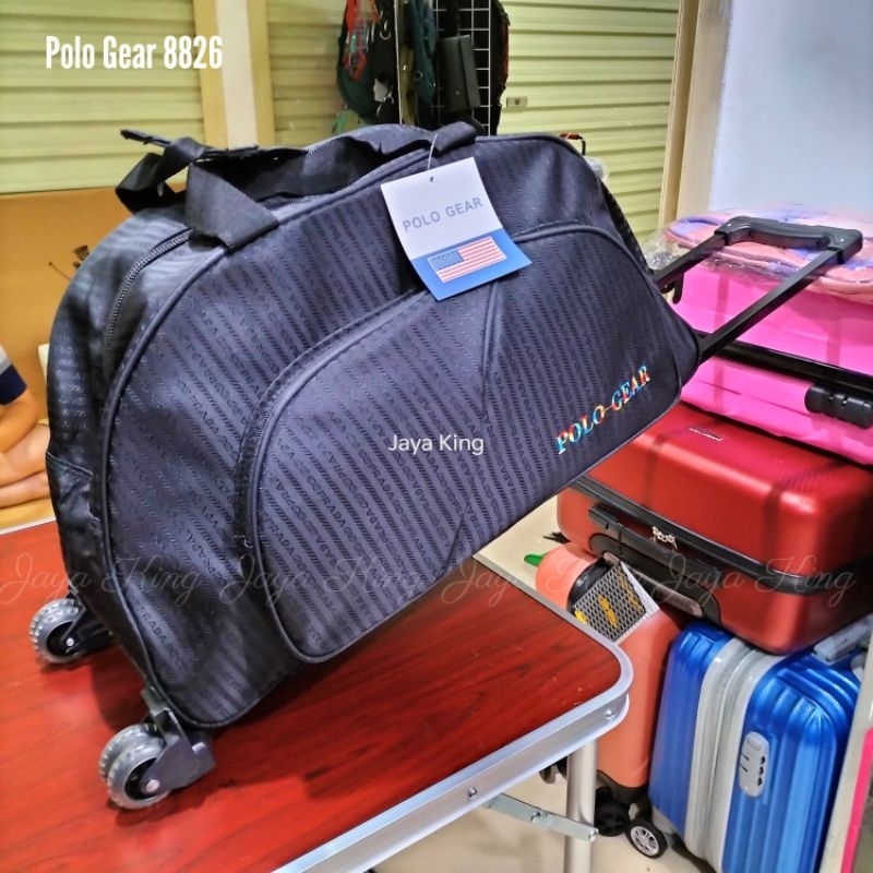 Travel Bag Trolley POLO GEAR Tas Pakaian Roda 2 Ganda