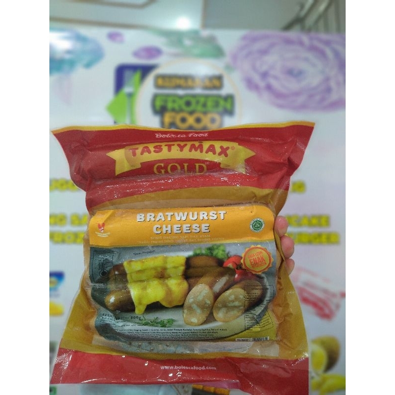 

sosis tasty max gold bratwurst cheese 500gr