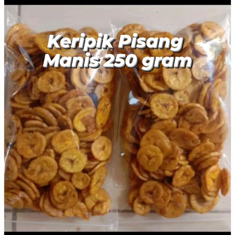 

keripik pisang Manis 250 Gram